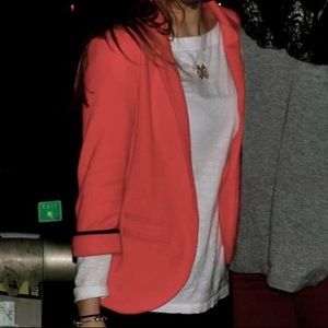 TOPSHOP coral blazer